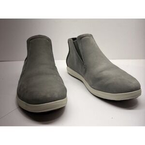 OLUKAI Hawai'iloa Manu Hope Booties Women US 7 EU 37.5 Gray Leather Casual Shoes